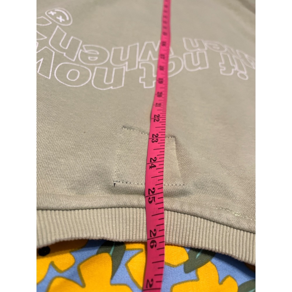 Lefties Man Cotton Crew Neck Sweatshirt Pullover If Not Now Then When Smiley - Picture 6 of 7